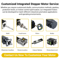 Motor paso a paso integrado Nema 23 de 36V 1.5N.m con función de pulso/dirección para CNC de escritorio, AGV, AMR, máquina de embalaje, impresora 3D