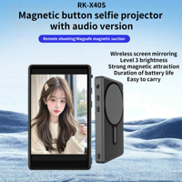 Écran de moniteur pour selfie Aquina RK-40S, vidéo 4K 30fps, diffusion vidéo, télécommande sans fil intégrée, caméra arrière magnétique, vlogging mobile