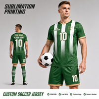 Maillots d'extérieur personnalisés pour équipes, uniformes d'entraînement vintage, maillots de football respirants imprimés à rayures 100 % polyester pour adultes unisexe