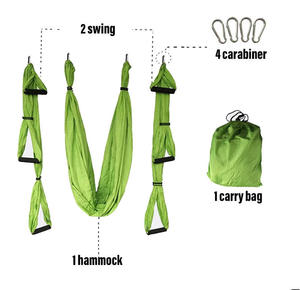 <span class=keywords><strong>Hamac</strong></span> de <span class=keywords><strong>yoga</strong></span> aérien et balançoire en soie, doux et respirant, en tissu nylon durable, portable, multifonctionnel pour usage commercial et <span class=keywords><strong>suspendu</strong></span> - Product Image 2