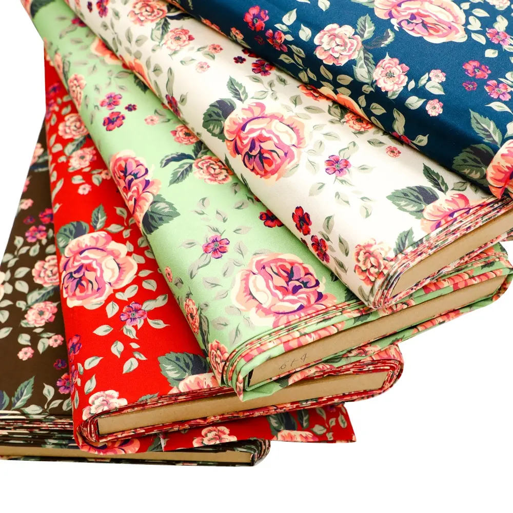 Wholesale new floral cotton fabrics & floral fabric by yard ready ship