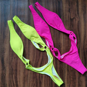 Costume da Bagno Sexy Intero Perizoma da Donna Estivo con Allacciatura al Collo Monokini Elegante Novità Microbikini 2022 <span class=keywords><strong>Micro</strong></span> <span class=keywords><strong>Bikini</strong></span> Estremo - Product Image 5