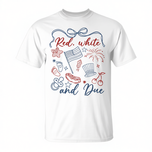 Maglietta rossa, bianca e blu per la festa del 4 luglio, maglietta estiva per la gravidanza, per mamma, USA - Product Image 2