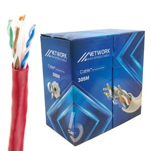 <span class=keywords><strong>CAT6A</strong></span> U/UTP 23AWG 0,57mm <span class=keywords><strong>Cable</strong></span> <span class=keywords><strong>de</strong></span> chaqueta <span class=keywords><strong>de</strong></span> PVC rojo para transmisión <span class=keywords><strong>de</strong></span> datos <span class=keywords><strong>de</strong></span> 10Gbps - Product Image 1