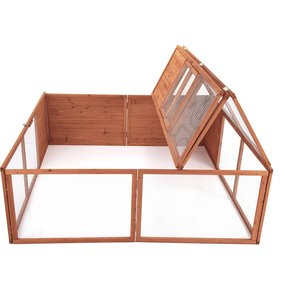 Eco-friendly Modern Solid Wood Outdoor Pet Rabbit Run Weather-resistant Portable Small Animal Playpen Chicken Guinea Pig Ferret - Product Image 2