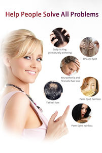 Analyseur de cuir chevelu de thérapie de perte de repousse des cheveux 650nm oxygène galvanique Machine de croissance à haute fréquence - Product Image 6