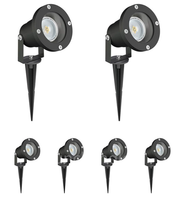 Lámpara LED de Jardín para Exteriores IP65 220V 110V, Foco con Bombilla GU10 MR16, Cuerpo de Aluminio para Iluminación de Paisajes y Césped