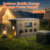 Générateur Solaire Portable Extérieur 110V 240V 1000W 2400W 6000W avec Batterie LiFePO4, Charge Rapide, Station d'Énergie Portable