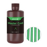 Resin Cetak Perhiasan Baru JamgHe Master Cast 405 nm Hijau 1kg untuk Printer 3D DLP LCD, Murah dan Mudah Digunakan