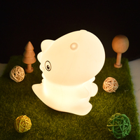 Veilleuse LED portable pour enfants, en forme de dinosaure, pour chambre à coucher, lumière blanche chaude, jouet USB, cadeau original
