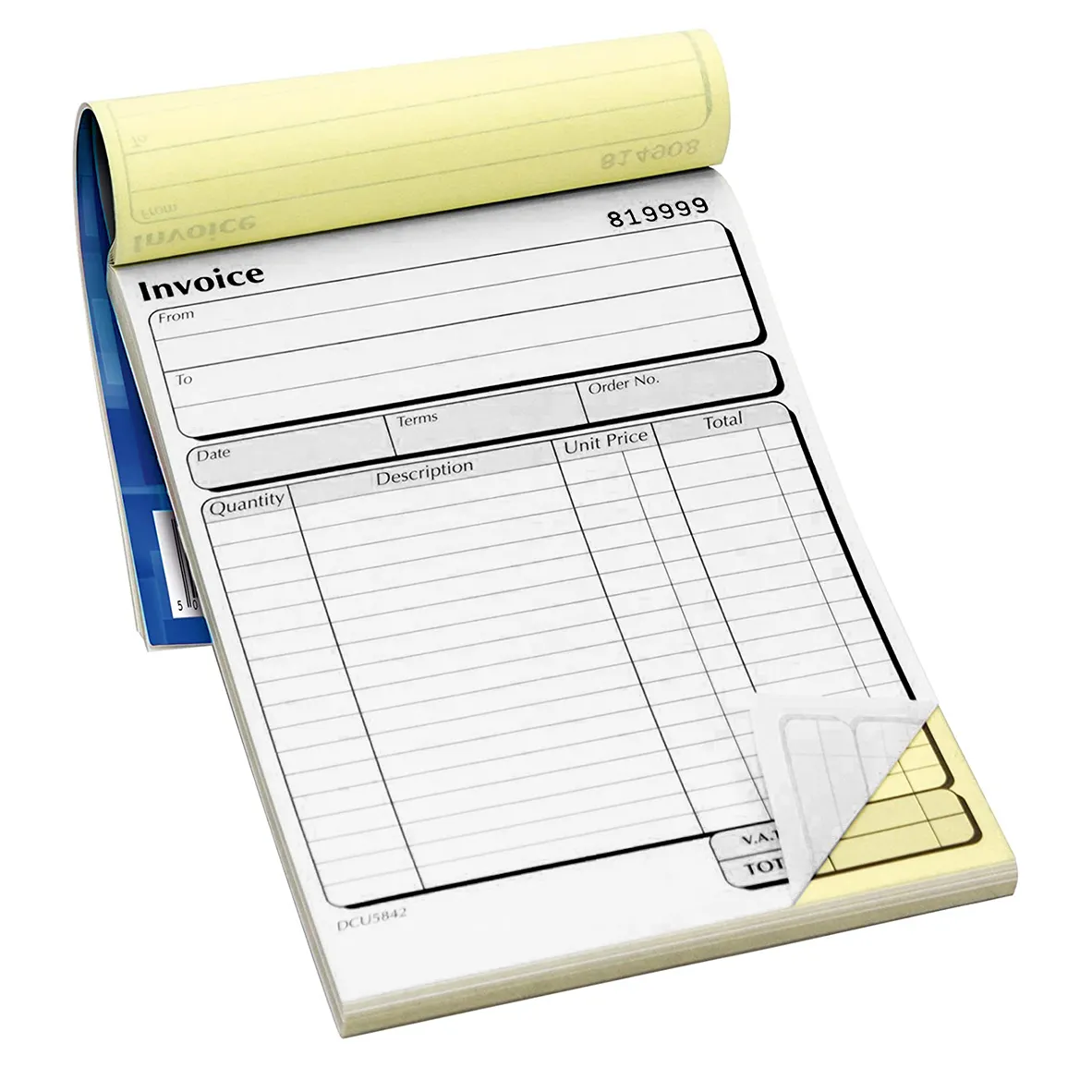 Make Your Own Customized 3-parts NCR Carbonless Paper Invoice Bill Receipt Book Printing No Carbon Required 210 x 148