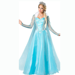 chinese dress ladies Frozen Elsa Ice Queen Girls Size Cosplay Costume main image 0