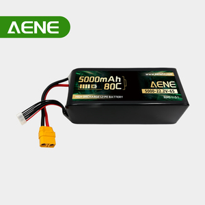 80C High Discharge UAV <strong>Lipo</strong> <strong>Battery</strong> 22.2V <strong>5000mAh</strong> for FPV Racing Cinematography Heavy Lift Drones - Product Image 1