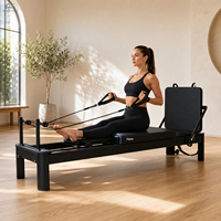 Reformer de Pilates de Aluminio que Ahorra Espacio con Tabla de Salto para Uso en Casa, Reformers de Pilates