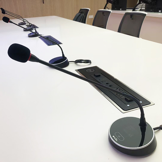 Digital Meeting Table Micro Speech Gooseneck Delegate Microphone Conference System Solution