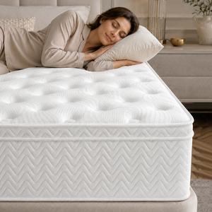 Private Label Pocket Spring Mattress for Apartment Bedroom Queen King Size - Product Image 1
