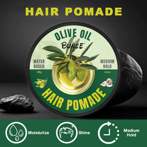 Nuova Cera per Capelli alla Moda con Olio d'Oliva Non Grassa, Gel per Trecce <span class=keywords><strong>e</strong></span> Controllo dei Bordi, Tenuta Forte Estrema, Pomata per Capelli Ondulati per Uomo - Product Image 4