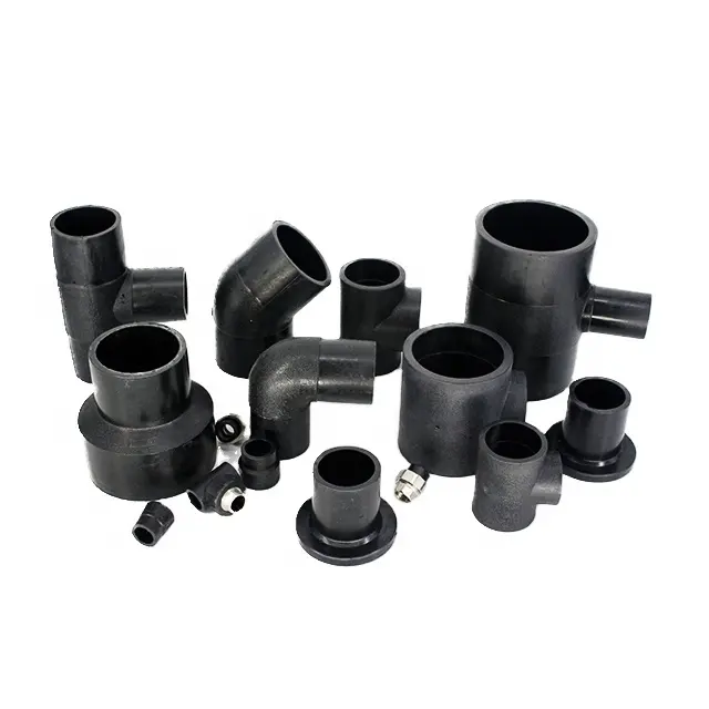 100 Vật Liệu Mới Trung Quốc Nhà Sản Xuất Thủy Lợi PE Nén Phụ Kiện Pe100 Hdpe Lắp Ống