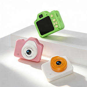 Digitale camera voor kinderen, scherm met dubbele lens, 400 mAh, oplaadbare speelgoedcamera met filter, muziek, puzzelspel, verjaardagscadeau voor jongens en meisjes - Product Image 5