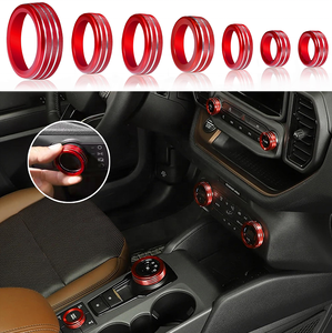 Cache-bouton de ventilation de climatisation en alliage d'aluminium 2021-24 pour Bronco Sport, commande de climatisation, phare, contrôle du volume, anneau de réglage du son - Product Image 6