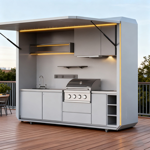 Phổ biến cơ giới cao cấp phong cách Cắm Trại Ngoài trời nhà bếp dễ dàng cài đặt kết hợp bồn rửa và tủ lạnh cho các cuộc tụ họp sân sau - Product Image 5
