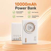 Batterie externe CE UN38.3 MSDS 10000mAh avec câbles intégrés, chargeur de voyage portable à charge rapide pour la vente en gros