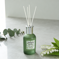 Diffuseur de parfum d'ambiance étoilé et rêveur, ensemble de diffuseur à bâtonnets d'huiles essentielles sans flamme pour aromathérapie, en bouteille de verre