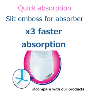 Culotte absorbante pour adulte Attento Slim, tissu non tissé, haute absorption, protection anti-fuites, fabriquée au Japon - Product Image 4