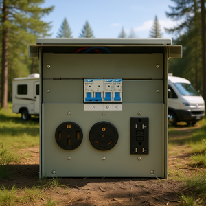 Panel Eléctrico para RV, Caja de Tomacorrientes de 20, 30 y 50 Amperios para Sistemas de RV - Product Image 2