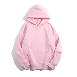 Chất Lượng Cao Pháp Terry Quá Khổ Áo Unisex Cắt Áo Người Đàn Ông Phun In Ấn Thêu Tùy Chỉnh Hoodies