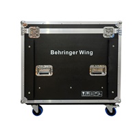Flight case personnalisé Behringer Wing avec roues, système de sonorisation, table de mixage numérique, version normale à trois ouvertures
