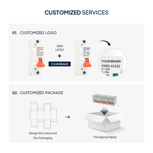 Interruptor Automático KORLEN 1P 32A-63A DC MCB 500V PA66 para Sistema Fotovoltaico, Curva C, Batería, IP20, 6kA, Montaje en Riel - Product Image 3