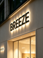 Lettres de signalisation lumineuses 3D personnalisées, découpées au laser, en métal, pour logo, enseigne intérieure/extérieure, enseigne LED pour entreprise, enseigne de devanture de magasin, enseigne d'adresse