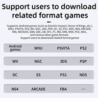 Konsol Game Genggam RG557 Android 14 Layar AMOLED HD 5,48 inci 5500mAh Wi-Fi 256GB untuk Game PS2 3DS