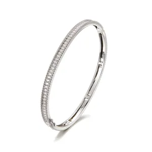 2024 New Star kim cương Bangle tùy biến 18K Vàng Kim Cương mở Bangle pt950/925 sterling Silver Bangle tùy biến