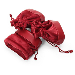 Xách tay dây rút đồ trang sức lưu trữ Pouch nhung da chắp vá Pouch tinh tế và nhỏ gọn Pouch bán buôn - Product Image 3