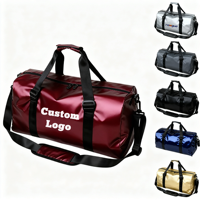 Sac bandoulière personnalisé en polyester Oxford, grande capacité, extensible, durable, imperméable, léger, avec compartiment pour chaussures de sport et articles mouillés