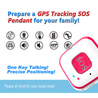 2G Sim Slot Bouton SOS Traqueur GPS en temps réel LBS Geo-Fence App Controlled Traqueur de sécurité en plastique pour enfants âgés avec