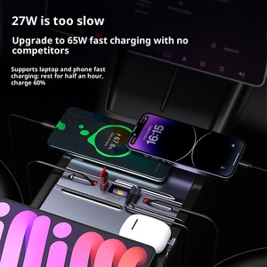 Pour la station d'accueil <span class=keywords><strong>de</strong></span> contrôle central du modèle actualisé 3/Y <span class=keywords><strong>de</strong></span> <span class=keywords><strong>Tesla</strong></span> 65WPD Station d'accueil pour allume-cigare à charge rapide - Product Image 6