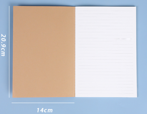 Carnets à couverture souple, journal de voyage, mémo pour étudiants, fournitures de classe et de bureau, cahier ligné, composition Kraft A5, carnet coloré - Product Image 6