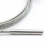 Sonda pequeña Pt100 en stock cable de sensor de alta temperatura de acero inoxidable termopar tipo E K J