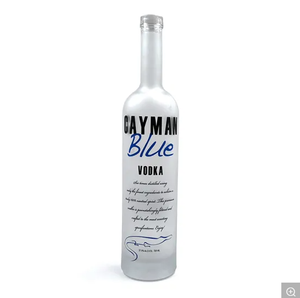 Botellas de vidrio transparente para vodka, 800ml, con corcho sellado - Product Image 3