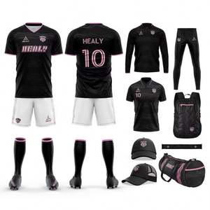 Camisetas de Entrenamiento de Fútbol Personalizadas de Secado Rápido, Camiseta de Fútbol de Manga Corta de Verano, Conjunto Completo de Uniforme de Fútbol para Hombre 24 25 - Product Image 1