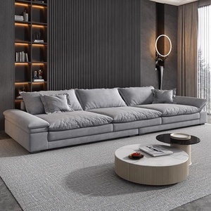 Canapé relaxant en velours surdimensionné, style nuage, à <span class=keywords><strong>assise</strong></span> profonde et basse, pour penthouse de luxe - Product Image 2