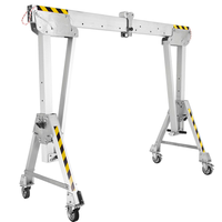 Conception légère de capacité mobile en aluminium portative réglable de la grue de portique 1Ton pour le levage facile