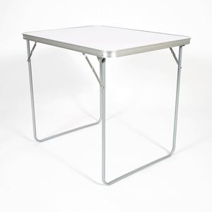 QM 80cm <b>Portable</b> Aluminum <b>Table</b> Lightweight Modern Design Foldable Picnic Camping Furniture for Outdoor Dining for Courtyard - Product Image 5