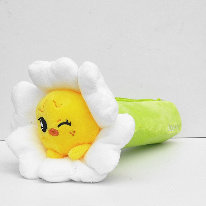 กล่องดินสอ Skz ลายดอกไม้ไก่สีเหลือง