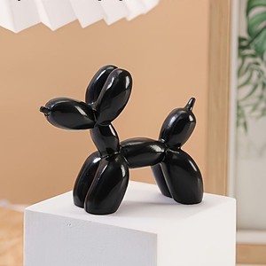 Moderna Statuetta in Resina a Forma di Cane Palloncino Dipinta a Mano, <span class=keywords><strong>Animale</strong></span> Artistico per Scultura, Soggiorno, Mobile TV, Decorazione Casa - Product Image 3