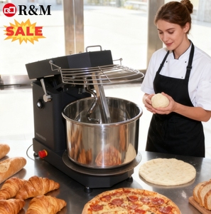 <span class=keywords><strong>Impastatrice</strong></span> a spirale per pane e pizza, piccola, con testa ribaltabile, capacità 5-<span class=keywords><strong>10</strong></span> litri, per impasti da 3kg-5kg, con ciotola rimovibile, per panifici e uso domestico - Product Image 1