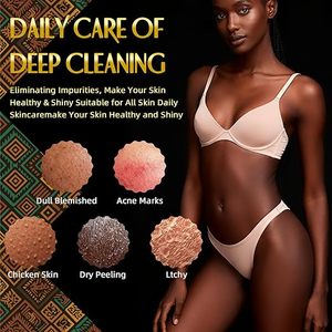 3 Pieces African Loofah Bath Sponge Long Net Exfoliating Shower Scrubber for Skin <b>Smoothing</b> Simple Design Gift Box - Product Image 3